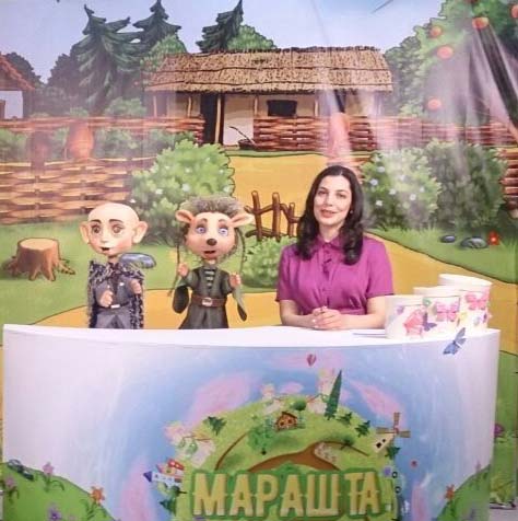 Первый эфир новой детской телепередачи "Марашта"